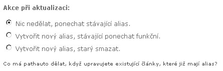Akce při aktualizaci aliasů - Drupal Akce při aktualizaci aliasů - Drupal