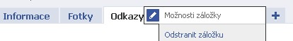 Odtstranění záložky