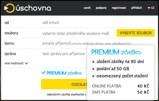 Premium zásilka