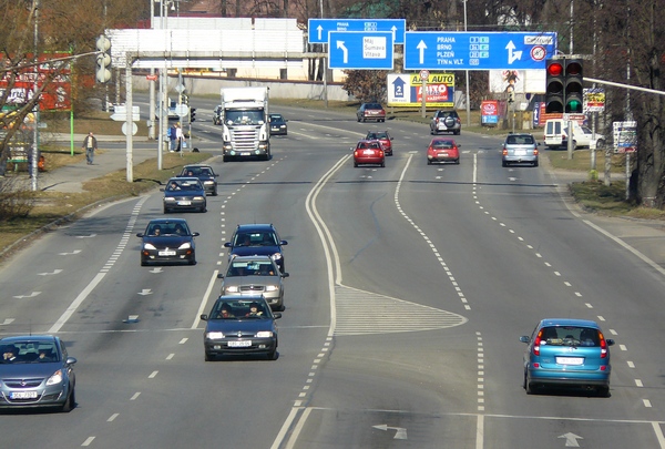 Auta v ČB