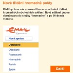 Email Seznam.cz sám filtruje obchodní sdělení