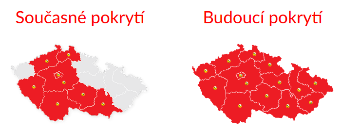 Pokrytí STARNET