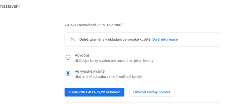 Fotky Google končí zdarma