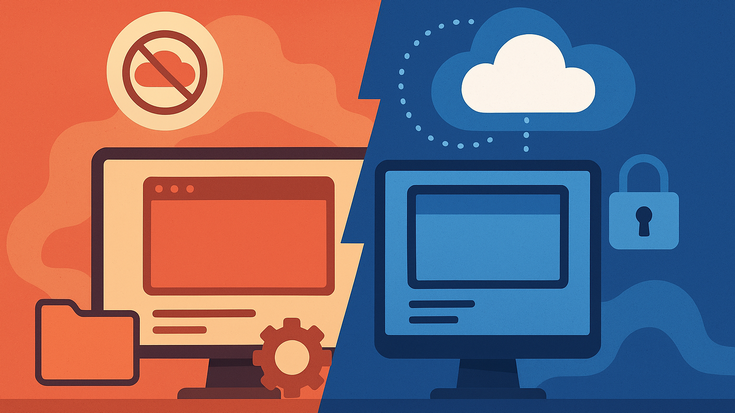 Offline software v online době: kdy má smysl zůstat bez cloudu
